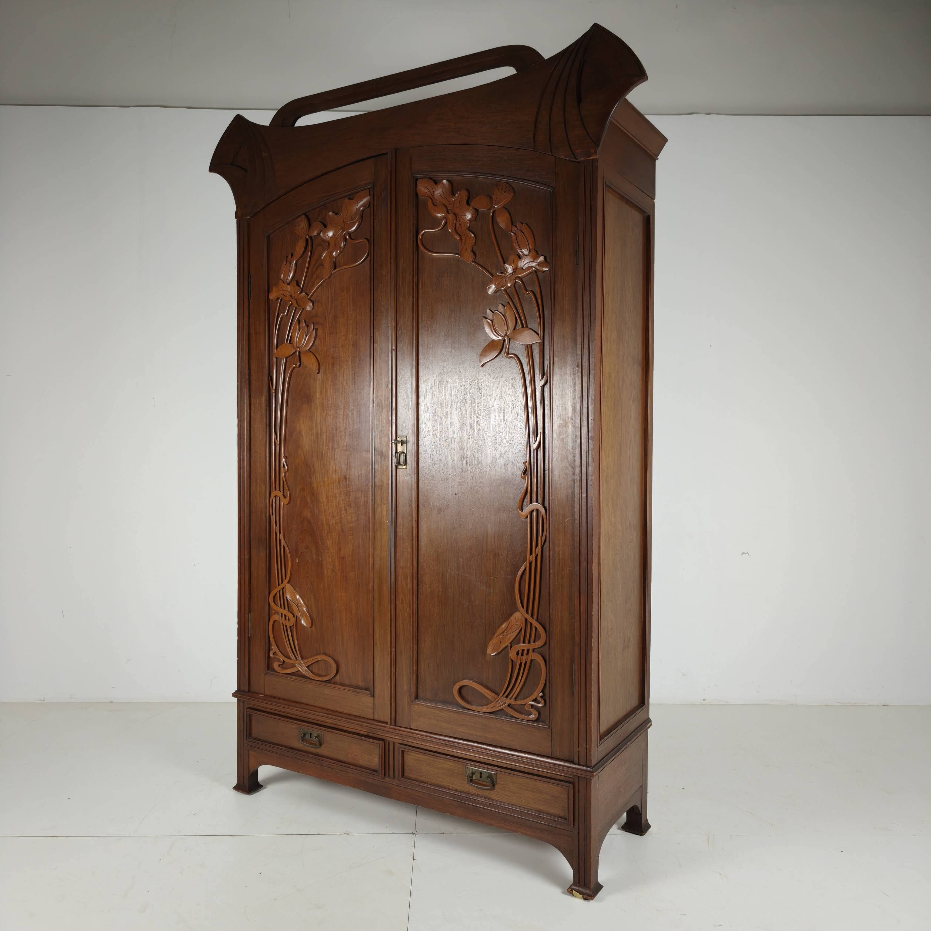 Art Nouveau Wardrobe, circa 1900