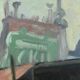 Painting “Street Scene” by C. Subileau – Early 20th century