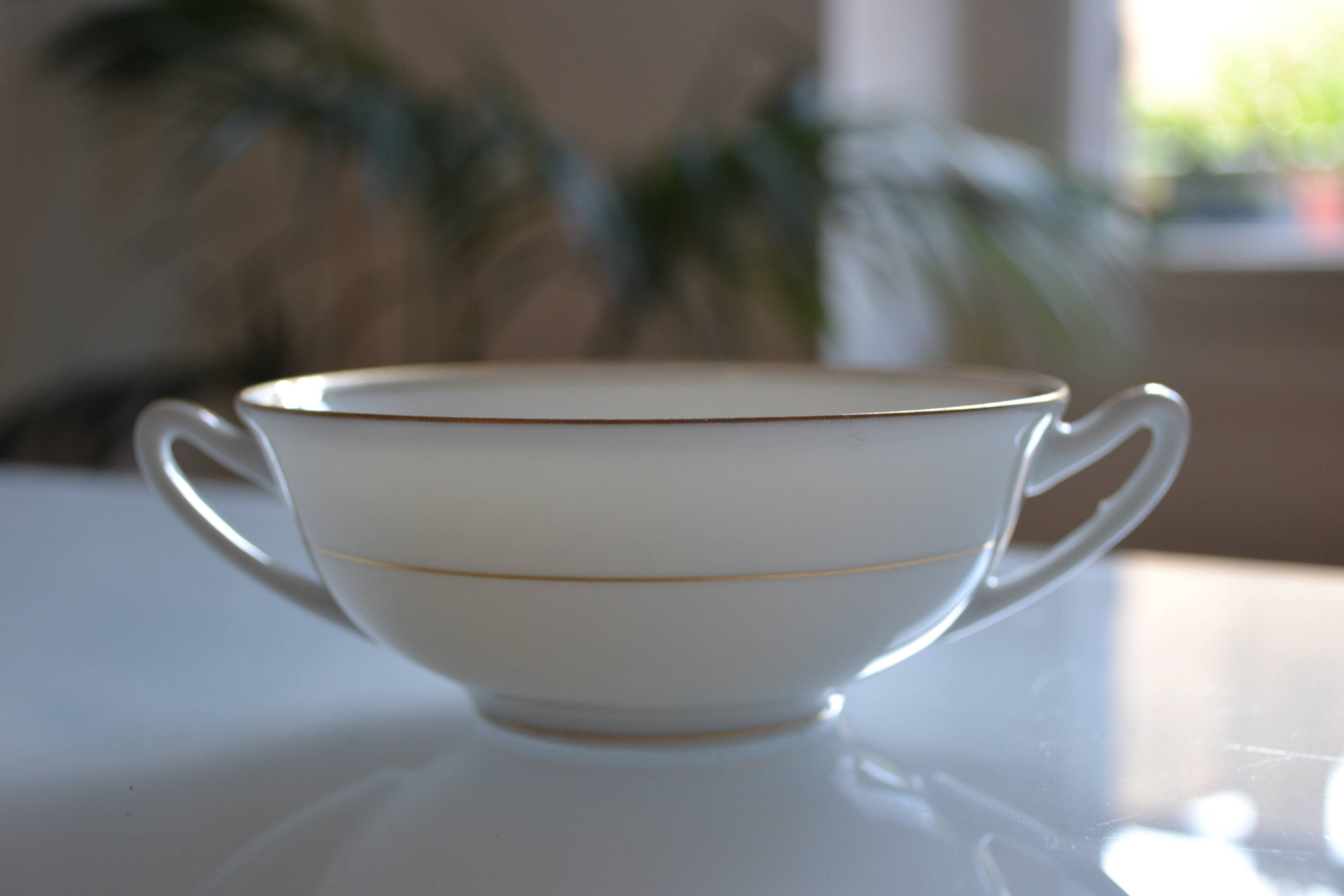 Porcelain shaking cup UC Limoges France circa 1920