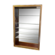 Vitrine en bois doré à suspendre .