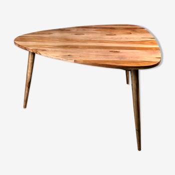 Triangular table Scandinavian style sheesham wood (rosewood) 1990