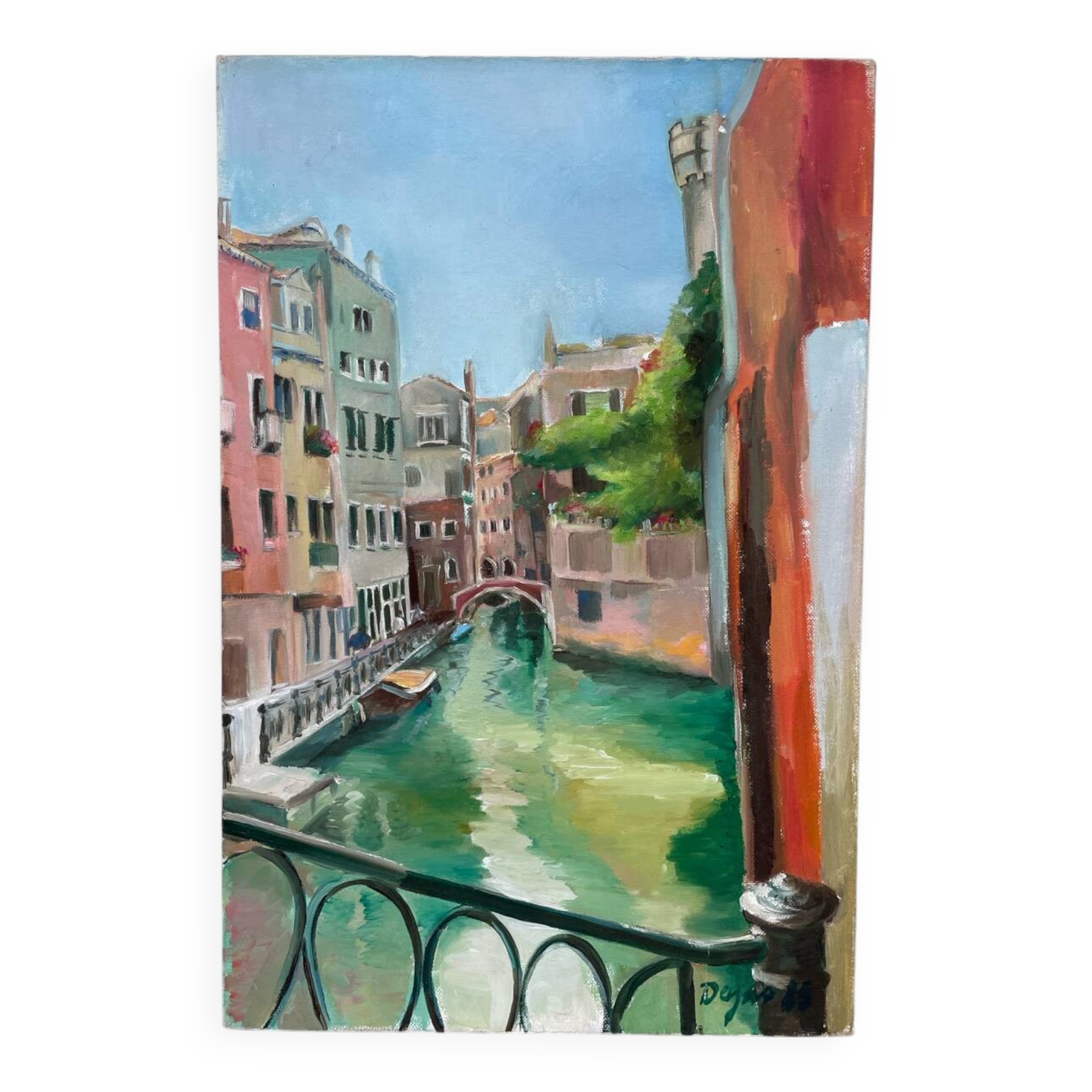 Oil on canvas of Venice