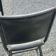 Set of 6 folding chairs, 70s design, 3 leather, 3 moleskin
