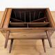 Rosewood Tambour Door Cabinet By Kai Kristiansen For Feldballes