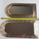 Set of two Moroccan mirrors in brass in the shape of arches
