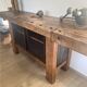 Restored and customised carpenter's workbench