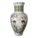 Japanese porcelain vase decorated with 2 geishas and flowering trees