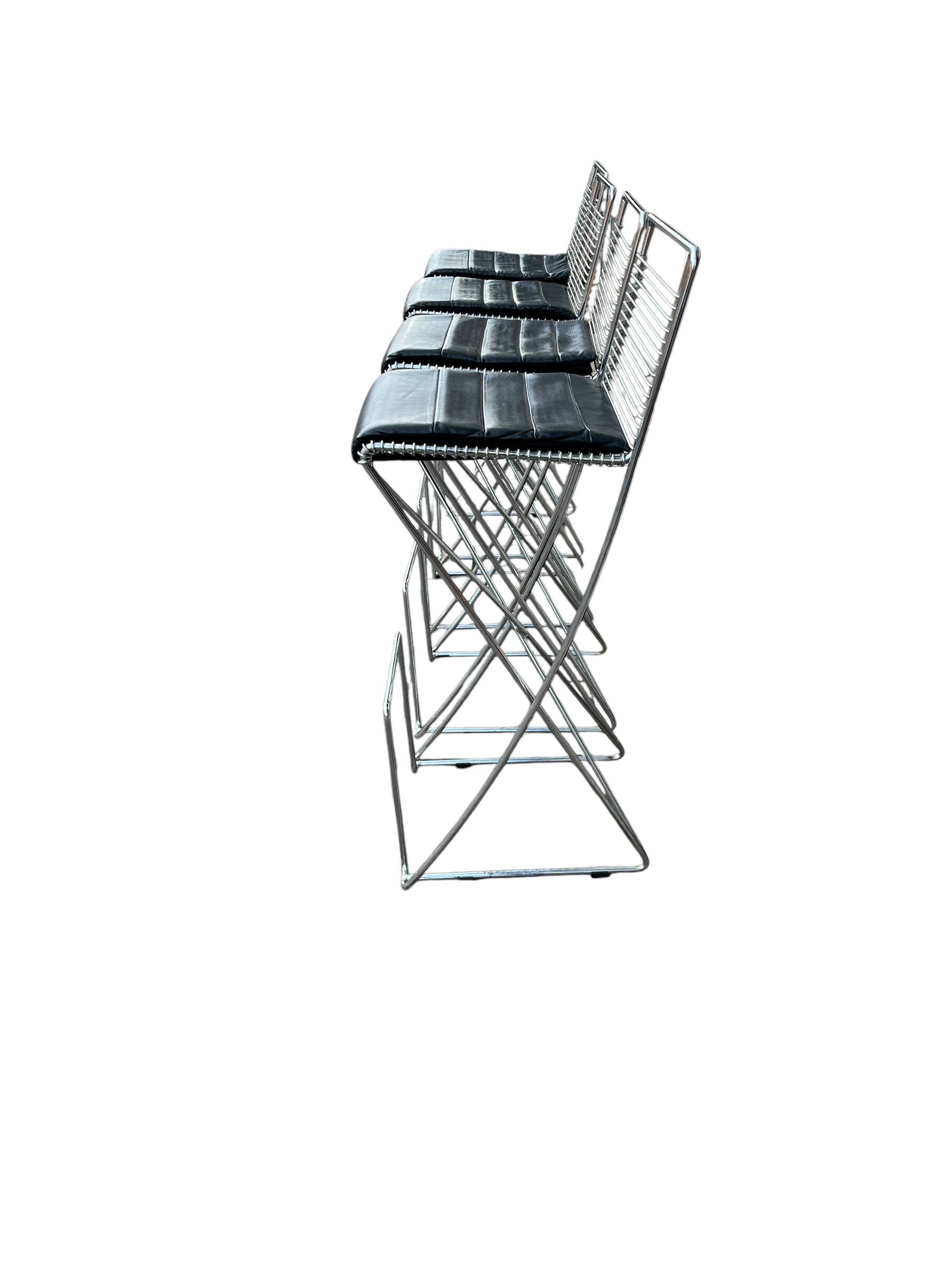 4 tabourets de bar par Till Behrens pour Shlubach