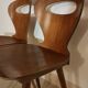Paire de chaises Baumann modèle "fourmi "
