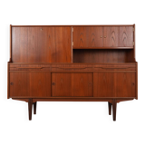 Teak highboard, Danish design, 1960s, production: Denmark