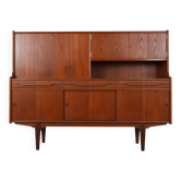 Teak highboard, Danish design, 1960s, production: Denmark