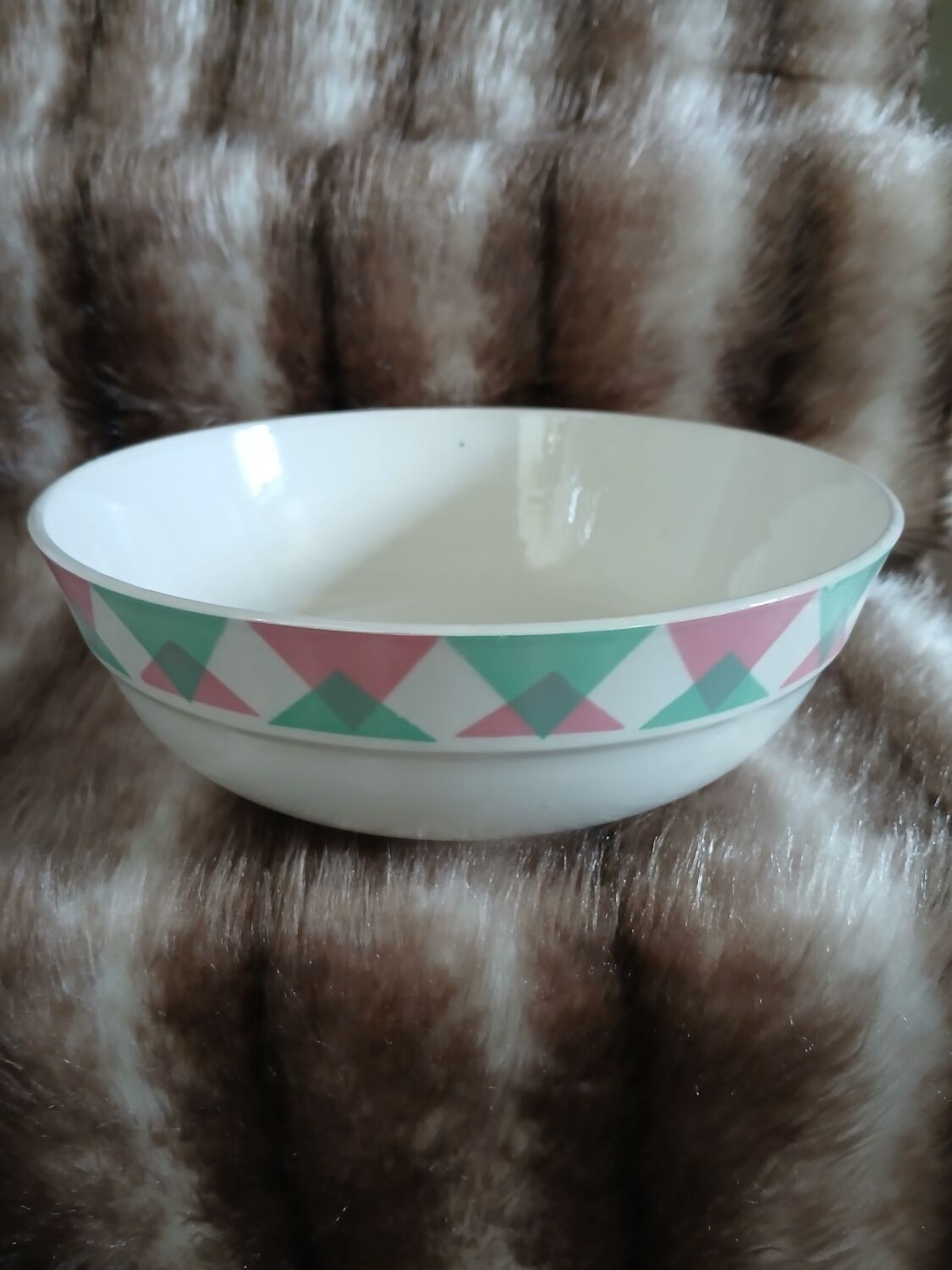 Antique salad bowl from Digoin and Sarreguemines