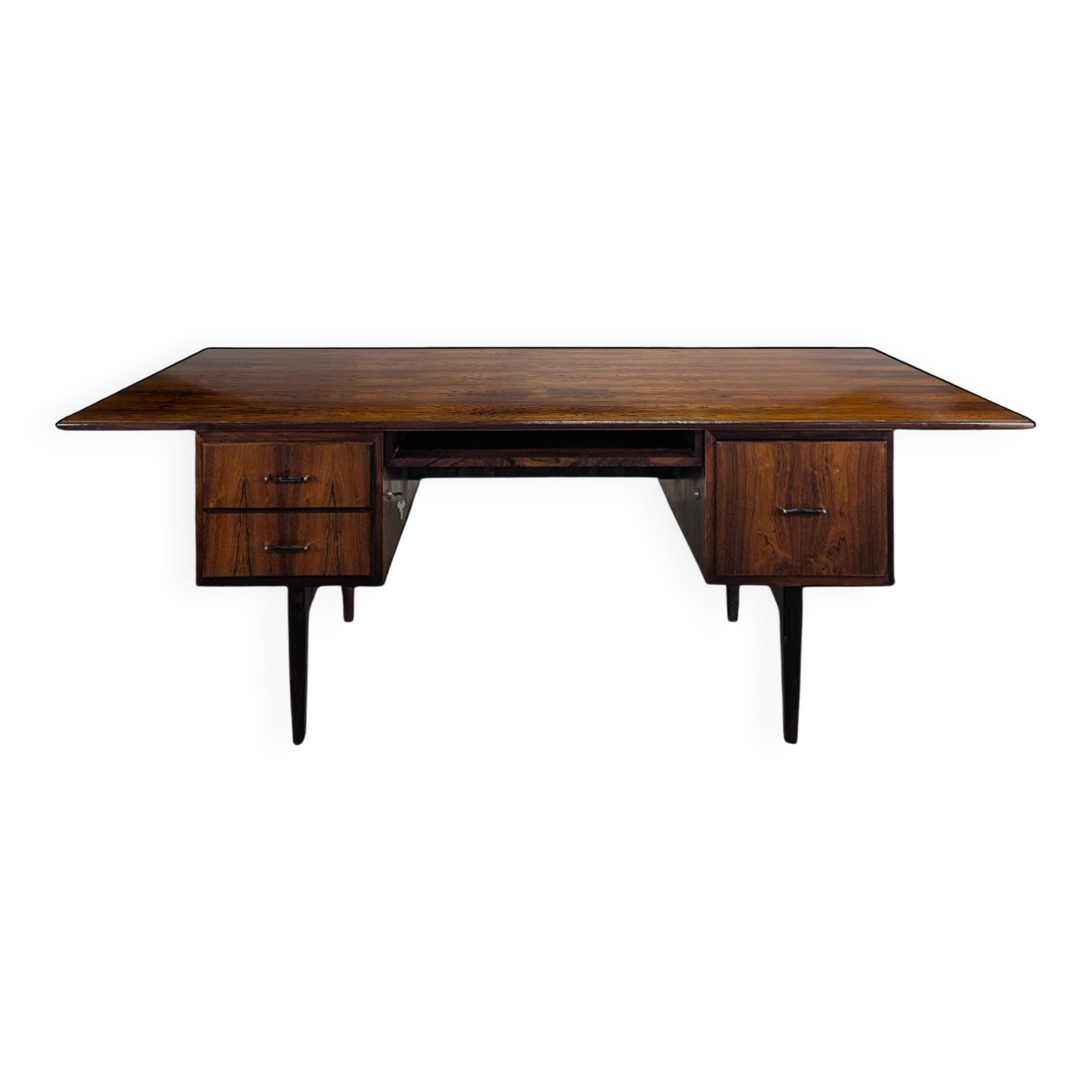 Bureau moderniste en bois exotique