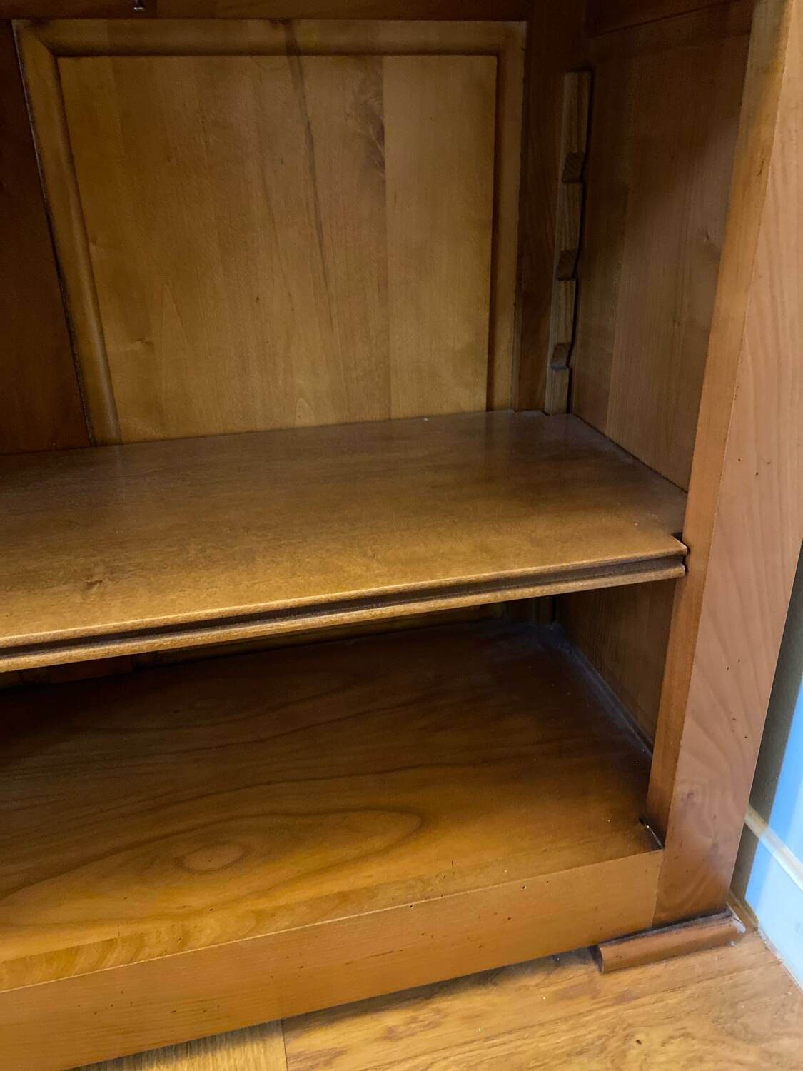 5-shelf solid wood bookcase