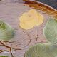 Rare large Majolica plate Nénuphar – Sarreguemines Vintage