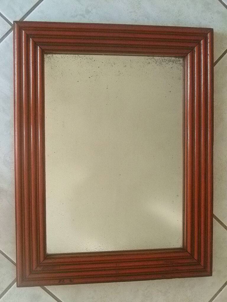Miroir, cadre en bois vintage