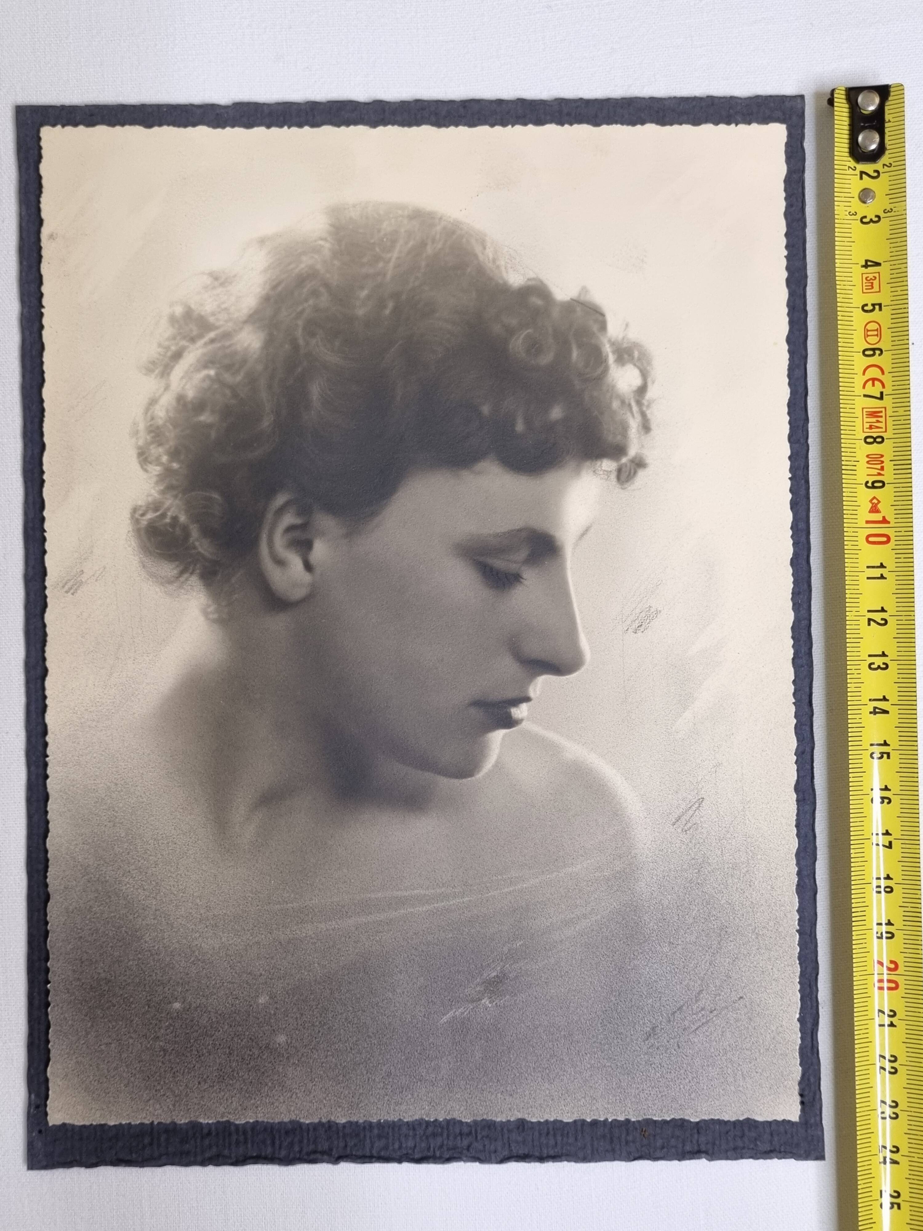 Photographie d'art, portait début XXème, 18 x 24 cm