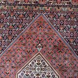 Vintage 1950s Persian Bidjar rug, geometric medallion, 135cm x 209cm