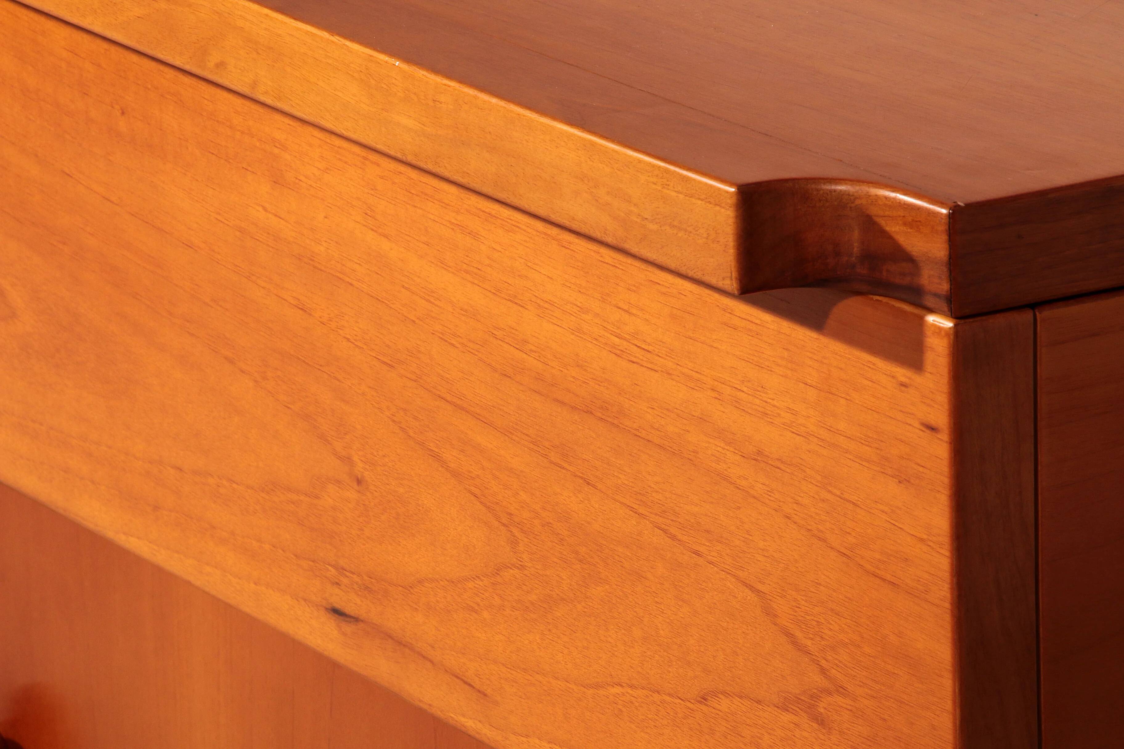 Torbecchia sideboard in walnut by Giovanni Michelucci for Poltronova, 1964