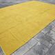 Vintage Mustard Yellow Kilim Rug,Large Turkish Woven Wool Carpet,302x410 Cm