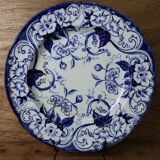 Creil & Montereau round dish 'Flora' model 31cm