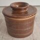 Water butter dish in stoneware