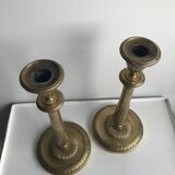 Set of 2 brass candlesticks
