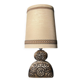 Lampe brutaliste en céramique