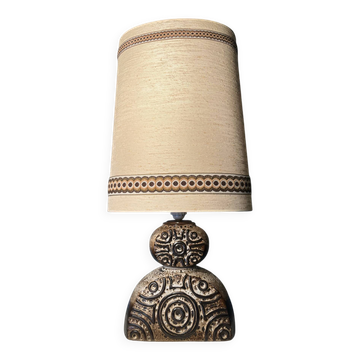 Lampe brutaliste en céramique