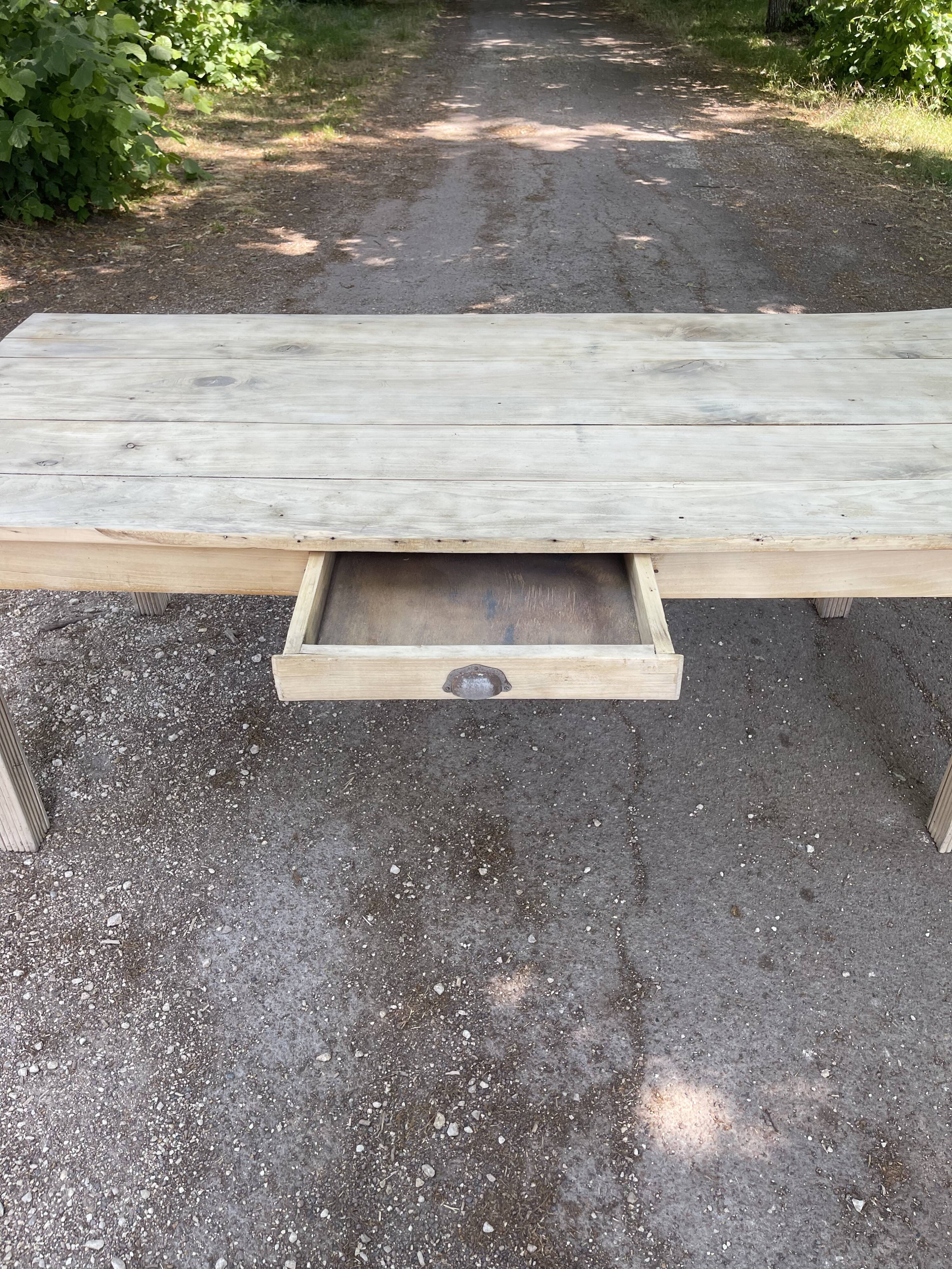 Table de ferme en hêtre