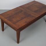 French Early 20th Century Farmhouse Rustic Oak Coffee Table