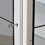 Vintage Iron And Glass Medical Cabinet, 1970s