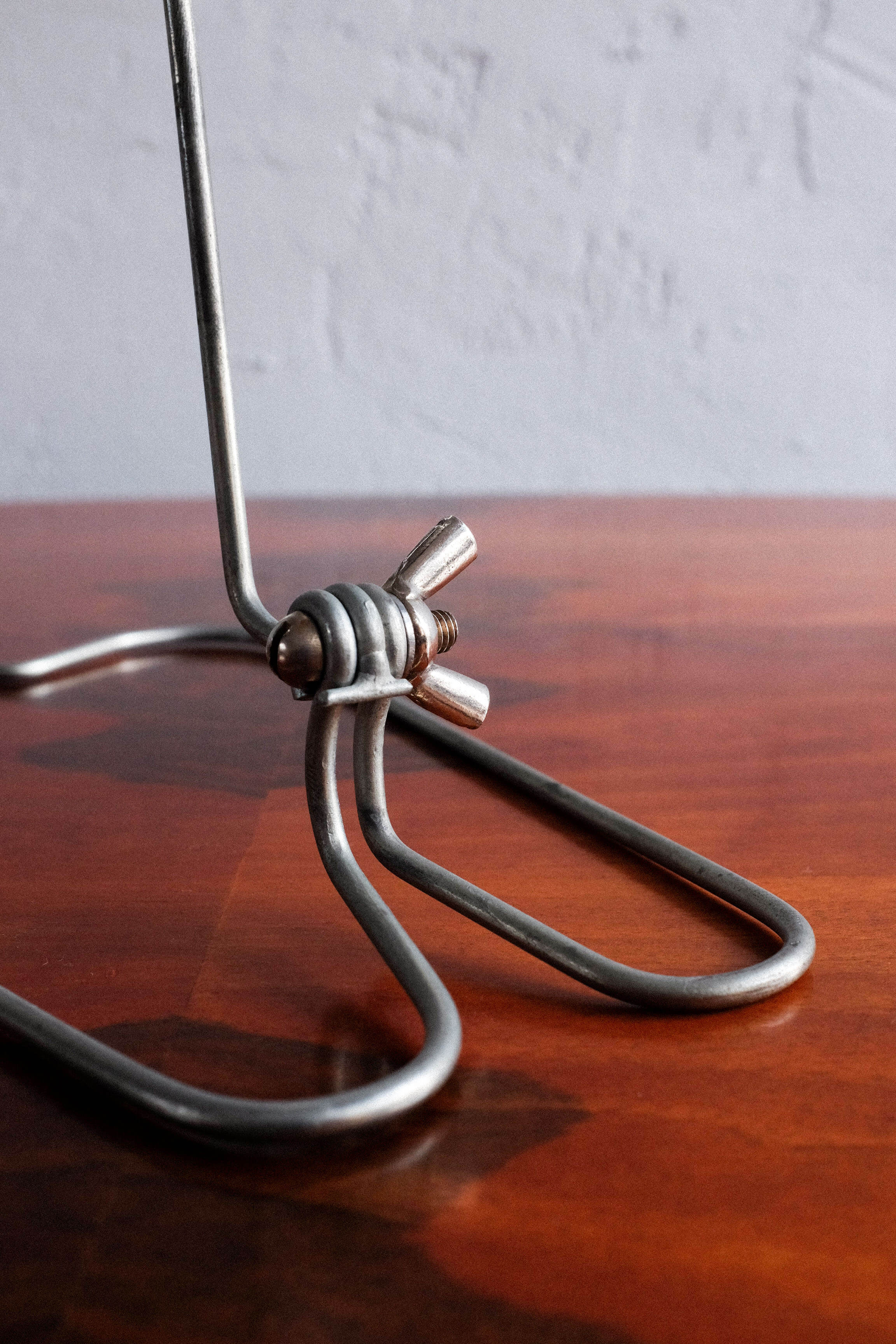 Industrial czechoslovak metal table lamp, 1960s