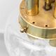 Vintage brass and blown glass pendant lamp – 1960s design chandelier