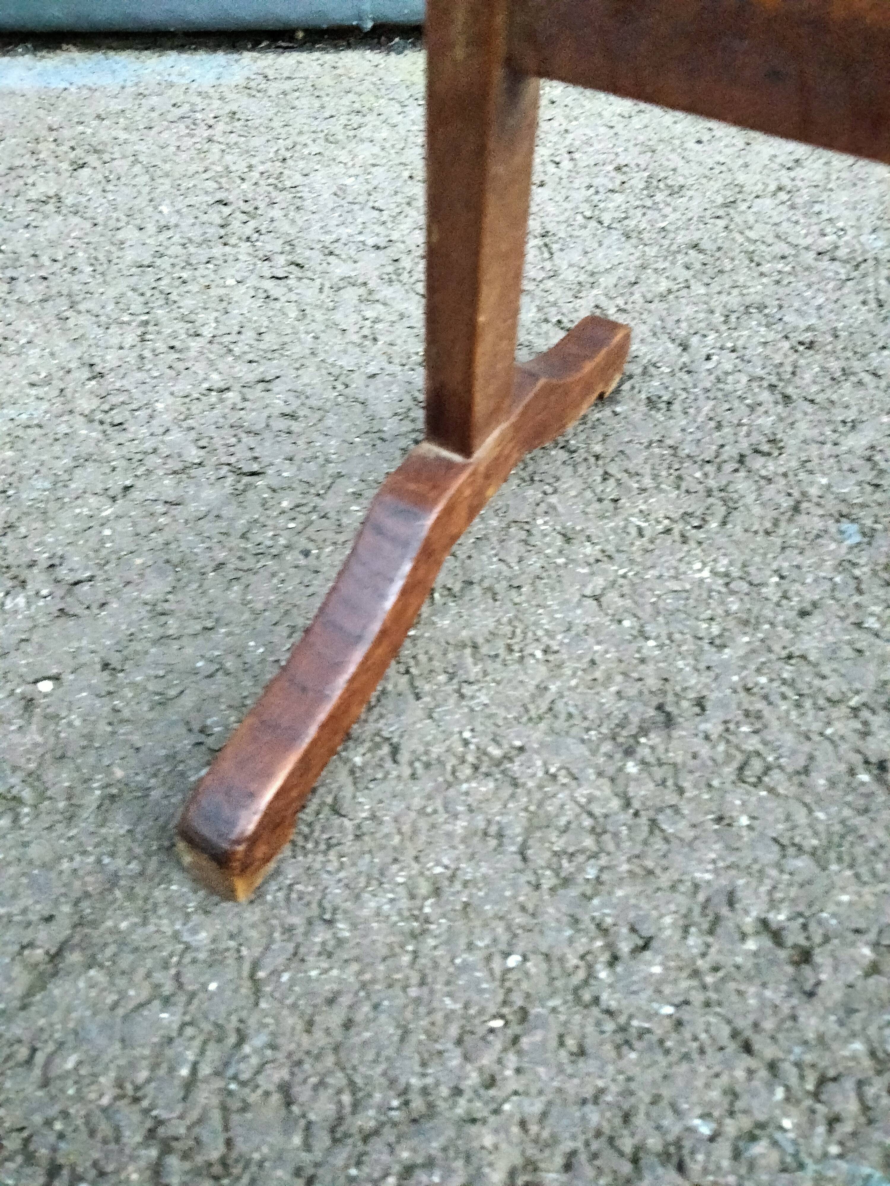 Pair of antique wooden bedside tables side table