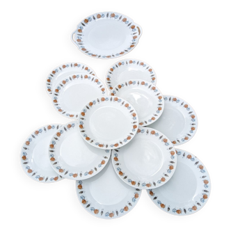 Limoges porcelain dessert service