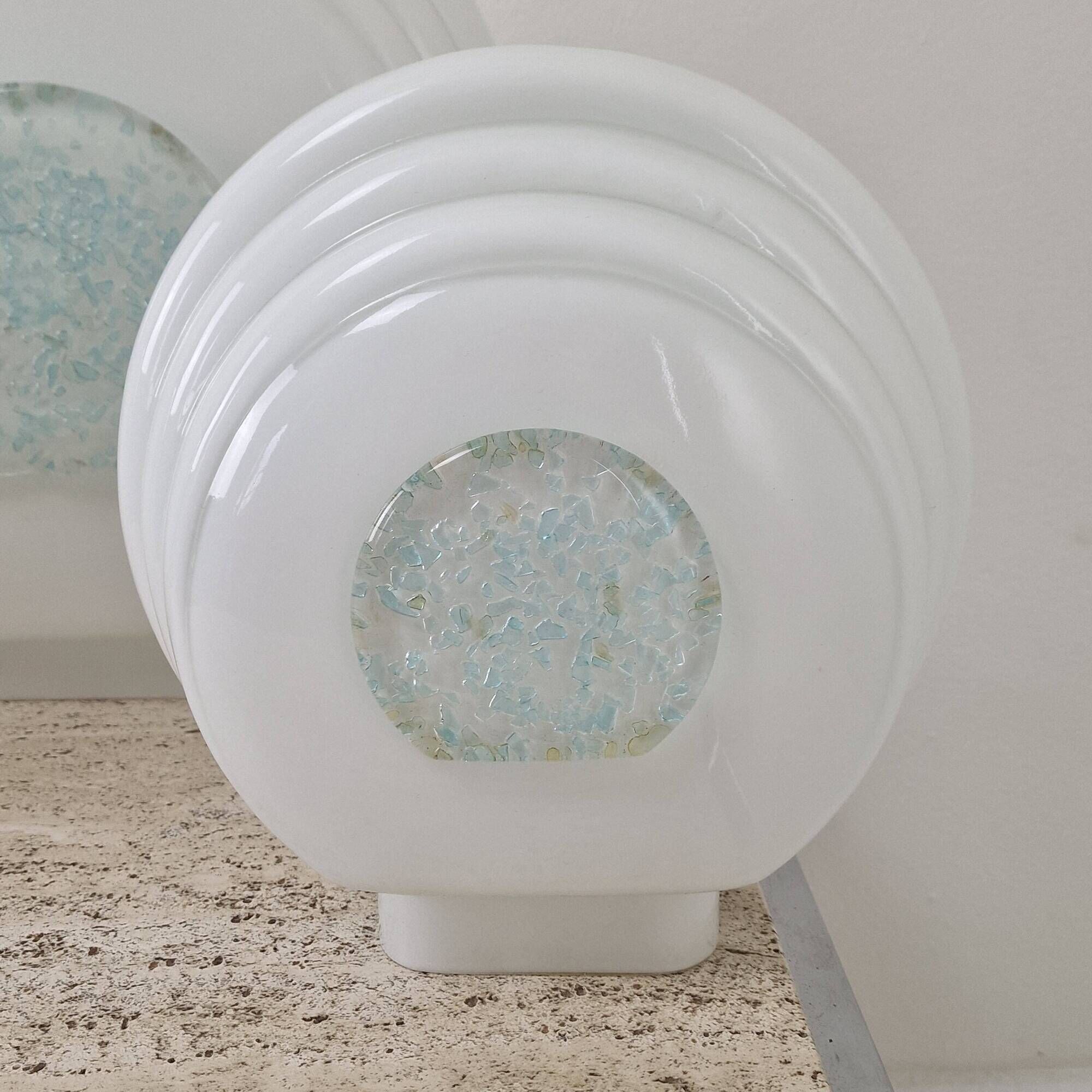 Rare 1970s Murano Glass Table Lamps by Ferro & Lazzarini - Set of 3