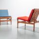 Set of 2 lounge chairs by Kai Lyngfeld Larsen in teak Denmark 1960