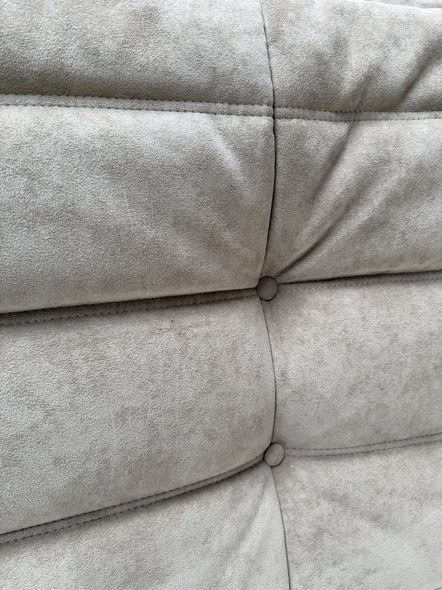 1990s vintage original Alcantara Togo 2-seater by Michel Ducaroy for Ligne Roset