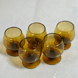 Amber shot glass
