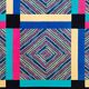 1990s Ottavio Missoni "Square" Geometric Wool Rug Exceptional Italian Postm