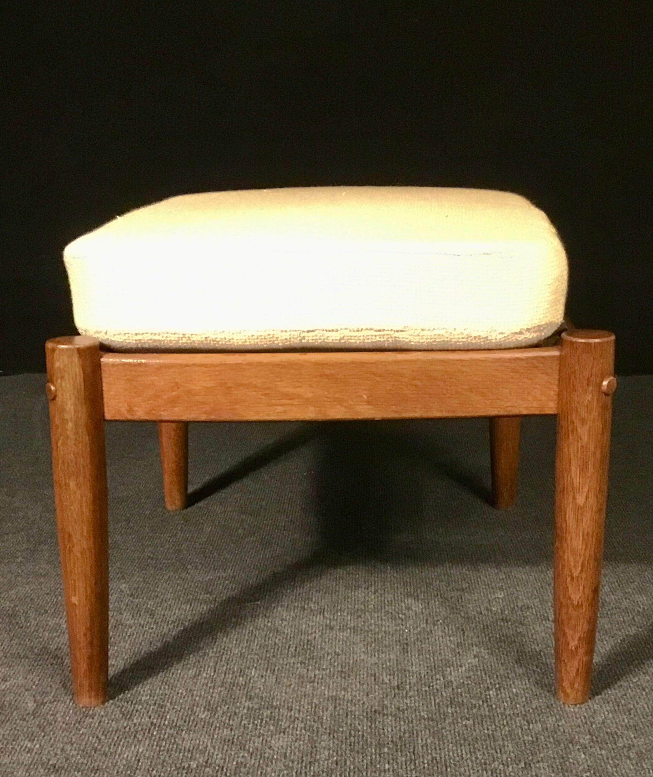 Pair of armchairs and foot rest 20th century