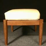 Pair of armchairs and foot rest 20th century