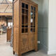 Parisian Art Deco display cabinet in oak (renovated)