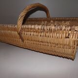 Wicker wooden basket