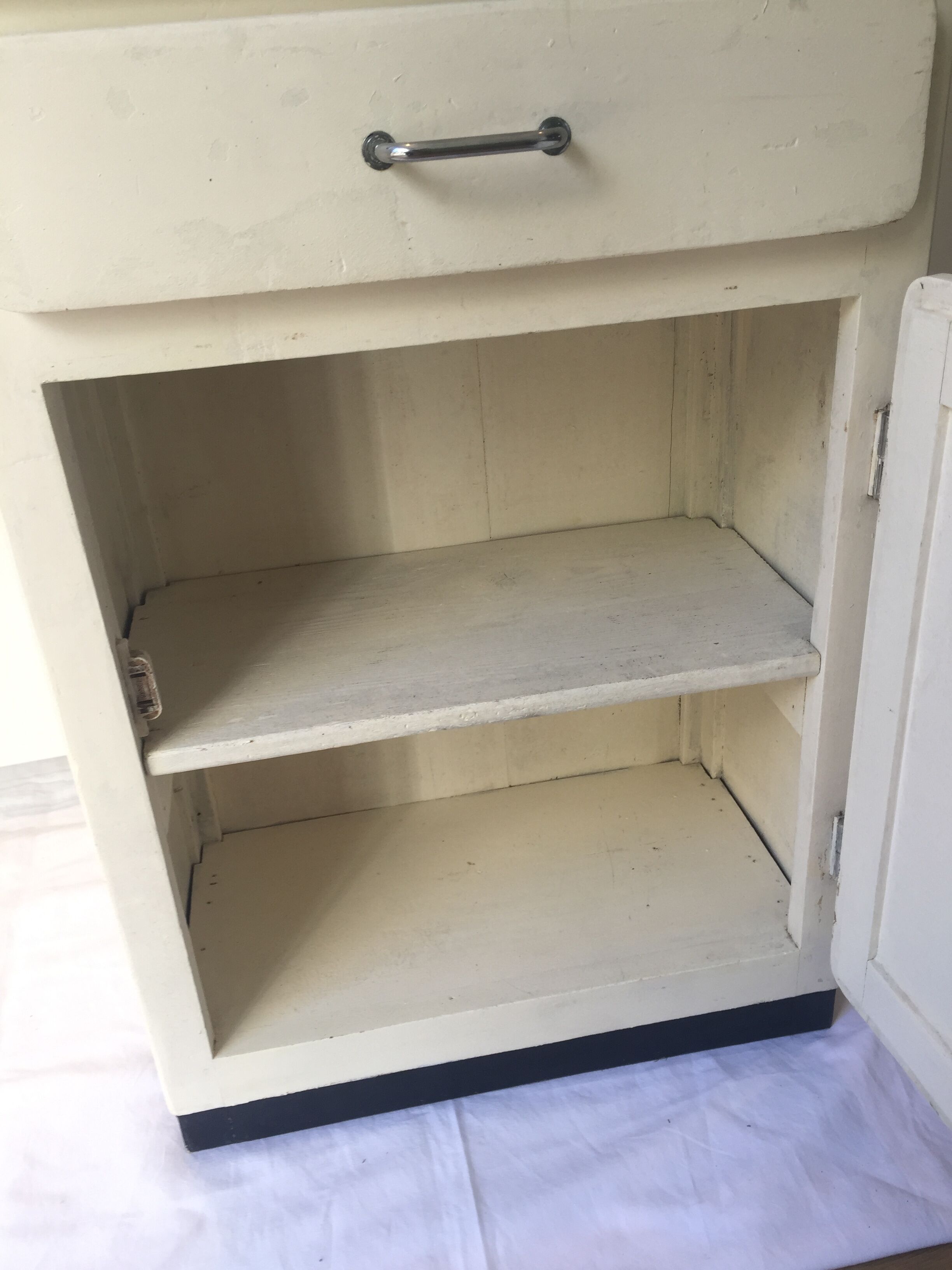 Vintage wooden storage cabinet