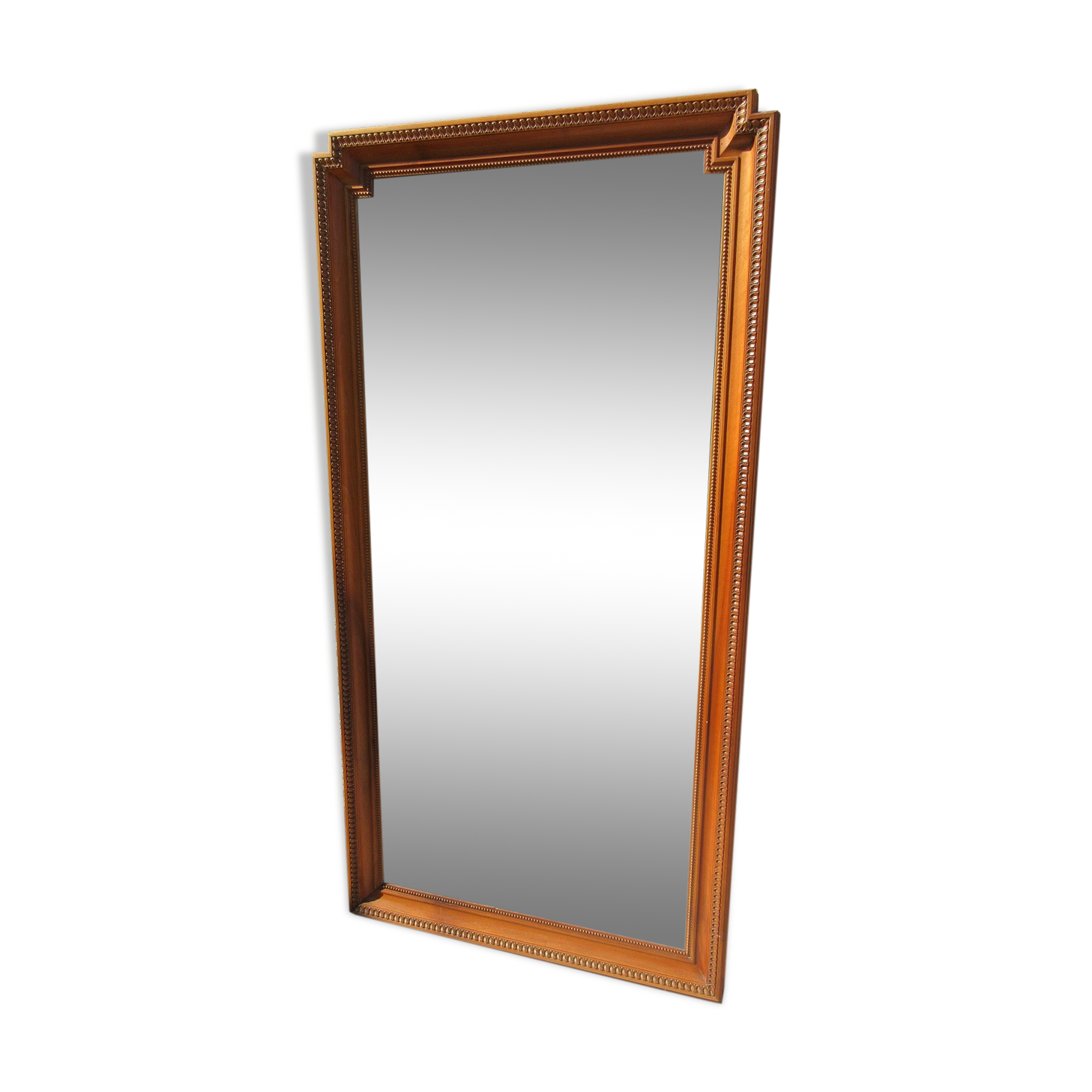 Walnut bevelled mirror 1900