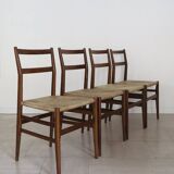 Leggera Model Chairs Designed by Gio Ponti for Cassina, Italy, 1950s, Set of 4