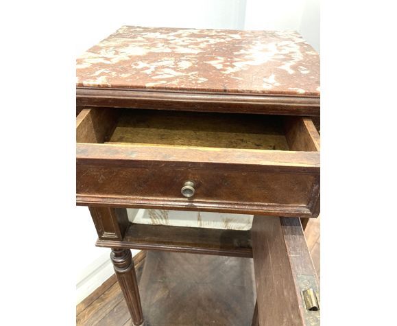 Vintage marble bedside
