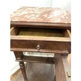 Vintage marble bedside